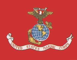 Flag of the United States Marine Corps, established 1775.